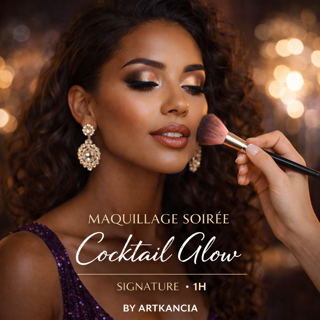 Maquillage Soirée – Cocktail Glow